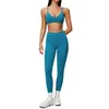 2026 Novo Conjunto de Roupas de Yoga da Moda Cintura Alta Levanta-Bumbum Fitness ao Ar Livre Corrida Esportes Conjunto Fitness para Mulheres 9616