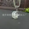 Atacado do Fabricante Colar de Calcedônia Natural Popular no Douyin Ágata Branca Lótus Ruyi Fechadura Fivela de Segurança Pingente de Buda