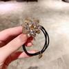 Cuerda para el pelo de flor de strass nueva de Dongdaemun, Corea del Sur, anillo para el pelo de diamantes completos de moda, diadema para coleta, accesorios para el pelo al por mayor