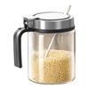 Frasco de Plástico para Condimentos, Estante de Almacenamiento para Cocina Doméstica Montado en la Pared sin Taladro, Frasco Botella para Condimentos de Lujo Ligero con Caja de Almacenamiento para Cuchara