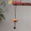 Serie de Cadenas para Teléfono Móvil de Grano de Café de Madera de Durazno Juguete Cultural Oso y Cachorro Accesorios Colgante