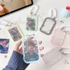 Cuerda Elástica de Alta Apariencia Estilo Coreano Portatarjetas de 3 Pulgadas con Bonitas Alas de Ángel, Pequeño Soporte para Exhibición de Tarjetas, Portatarjeta de Autobús