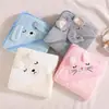 Toalla de Baño para Bebé de Dibujos Animados de Coral Fleece al por Mayor, Toalla con Capa de Baño Infantil Linda, Toalla Suave para Baño del Hogar