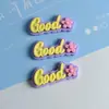 Nuevos Accesorios Pequeños de Resina con Letras Escarchadas Pegamento Crema Materiales Hechos a Mano DIY Bolsa de la Suerte Funda de Teléfono Hecha a Mano Resina