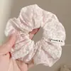 Laço de Cabelo de Renda Doce, Scrunchie de Luxo Estilo Coreano, Laço de Cabelo Extra-Grande para Coque, Corda de Cabelo para Rabo de Cavalo, Acessório de Cabelo
