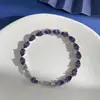 Diamantes Coloridos Cintilantes Exquisitos, Diamantes em Formato de Gota, Diamantes de Fileira Dupla de Lado Único, Conjunto de Colar, Pulseira, Brincos e Anel com Pingente em Formato de Y