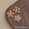 Acessórios Pequenos de Flor em Liga Esmaltada Retenção de Cor Pingente DIY Estilo Antigo Grampo de Cabelo Acessórios Ornamentais Fabricante Direto Atacado