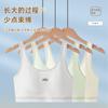 Chaleco de Nylon Sin Costuras Roscado Aomeifen 5095 para Mujer, Ropa Interior Tallas Grandes, Sujetador Deportivo Anti-Exposición para Periodo de Desarrollo