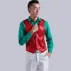 Colete masculino palco coral performance colete de lantejoulas rosa azul preto e branco colete dourado fantasia performance de dança