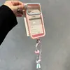 Funda con Ventana Transparente Grande de Bloques de Color Adecuada para Apple 18 Pro Max con Correa de Colores, Diseño Personalizado de Gama Alta para 17/16/15