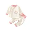 Conjunto de roupas de outono para bebê JQ Jingqi, conjunto de roupa íntima térmica para bebê outono e inverno, calça de outono para recém-nascido, pijama acolchoado separado para crianças
