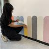 Adhesivos de pared tridimensionales 3D Anticolisión Vestidos de pared Autoadhesivo Bolsa suave Habitación infantil Anticolisión Pegatinas para cama Renovación de pared para cubrir la fealdad