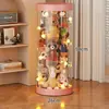 Balde de armazenamento de bonecas de grande capacidade para guardar bonecas, bichos de pelúcia, brinquedos, caixa de armazenamento transparente para bichos de pelúcia, artefato de armazenamento