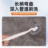 Soporte de cepillo para inodoro montado en la pared para el hogar sin esquinas muertas para baño inodoro limpieza sin perforaciones cepillo para inodoro de baño