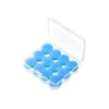 Paquete de 12 Tapones de Silicona para Oídos para Barro, Tapones Protectores con Forma de Corazón, Tapones para Oídos para Nadar, Bolitas de Cera, Tapones para Oídos Anti-Ruido para Dormir