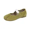 Zapatos planos Mary Jane estilo ballet, para mujer, suela blanda, punta poco profunda, correa única, zapatos casuales, punta redonda, nueva colección otoño 2026