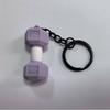 PVC cola macia chaveiro fitness equipamentos haltere chaveiro carro bolsa 3D preto cross border novo chaveiro