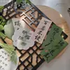 Tarjetas de felicitación personalizadas estilo chino para el Festival del Bote del Dragón con bendiciones para la buena salud, decoraciones de ramo de artemisa, etiquetas colgantes, cajas de regalo de tamales de arroz y tarjetas de recuerdo