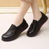 Zapatos Casuales de Cuero Suave para Mujer, Nuevos de Otoño 2026, Suela Suave Cómoda, Zapatos Antideslizantes para Mujeres de Edad Media y Mayores, Zapatos de Abuela
