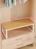 Estante de almacenamiento para armario, estante de gabinete, estante interior en gabinete, organizador de almacenamiento para microondas de escritorio, panel divisor de gabinete de cocina