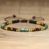 2x 4 Pedra Natural Cristal Rosa Pinheiro Vermelho Contas Espaçadoras Pulseira Trançada Corda Ajustável de Pedra Natural Pulseira Feminina Presente