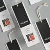 Etiquetas de Roupas de Marca de Moda Personalizadas, Etiquetas de Fita Grossa para Roupas Masculinas e Femininas, Design e Impressão de Etiquetas de Roupas e Tags