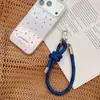Hd216A06 Cordón Tejido Simple Estilo Dopamina Correa para Teléfono Llavero Colgante Accesorio para Bolso con Almohadilla para Teléfono