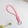 Cordão Colorido com Nó para Celular Criativo Curto Trançado Cordão para Capa de Celular Chaveiro Desmontável Alça Anti-Perda 13cm