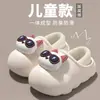 Chinelos Infantis de Gato de Desenho Animado Inverno Bebê Algodão Impermeáveis Calcanhar Fechado Meninas Meninos Algodão Pelúcia Sapatos Para Uso Externo
