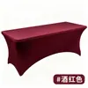 Mantel rectangular elástico transfronterizo 4FT6FT cubierta de mesa elástica de comercio exterior mantel elástico para conferencia boda banquete personalizado
