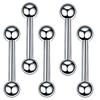 Piercing de pezón de acero inoxidable clavo de lengua punta de bola vértebra joyería de perforación Amazon popular fabricante de suministro transfronterizo en stock exclusivo