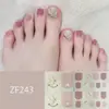 Adesivos para Unha do Pé Padrão Estéreo Zf Diamante de Imitação 3D Manicure Patch Impermeável Longa Duração Clareador Patch Completo para Unha do Pé Produto Acabado
