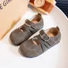 Sapatos Mary Jane Estilo Ballet para Meninas 2026 Outono Novos Sapatos Leves de Princesa para Meninas Pequenas Sapatos de Couro Birkenstock