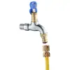 Grifo Lavadora Conector de Agua de Cobre de 4 Puntos 5/6 Puntos para Boquilla de Lavado de Autos, Adaptador Especial de Conexión Rápida
