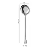 Colher de Aço Inoxidável 304 Pequeno Urso Colher Redonda Doméstica Para Comer Beber Sopa Estilo Ins Colher Desenho Animado Café Colher de Chá com Cabo Longo