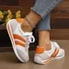 Nuevos Zapatos Blancos de Primavera y Otoño Casuales y de Cuadros con Cordones Talla Grande Deportivos Casuales de Suela Plana Más Fáciles de Combinar Zapatos Deportivos Venta al por Mayor