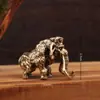 Venta Caliente Transfronteriza Pequeños Adornos Animales de Dibujos Animados Creativos Personalidad Retro Adornos de Micro-Paisaje Productos Metálicos Mini Adornos