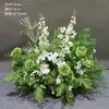 Novo Arranjo Grande de Chão para Casamento Banquete de Noivado Flor Artificial de Seda Acabado Arranjo Floral Decorativo Corredor Arte Floral para Casamento