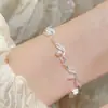 Nueva Tendencia Nacional Pulsera de Filigrana de Plata Pura 990 Flor del Valle, Estilo Fresco y Sencillo, Plata Pura Finamente Elaborada con un Toque de Lujo, Popular en Transmisiones en Vivo