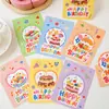 Cartões de Aniversário 3D Coloridos, Cartões Postais, Cartões Manuscritos, Cartões de Desejos Criativos, Cartões com Mensagens de Bênção de Aniversário DIY