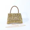 Bolso de hombro tipo cadena de alta gama, totalmente adornado, estilo nuevo, bolso de mano versátil y elegante, bolso cuadrado, adecuado para el trabajo y uso casual, bolso cruzado