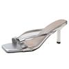 Sandalias de Vestir de Calidad Estilo Hada Zapatillas Dulces con Lazo Ropa de Verano para Mujer Tacones de Punta Abierta
