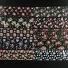 Caixa de Papel com Estrelas para Nail Art Transfronteiriça Conjunto Primavera Degradê Aquarelado Flor Rosa Adesivos de Transferência para Unhas Atacado