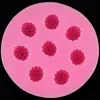 Molde de silicone tridimensional de Mirtilo Framboesa ferramenta para DIY chocolate confeitaria assar bolo pasta americana decoração