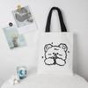 2024 Bolso de Lona Bolso de Mano Estudiante Gran Capacidad Bolso de Hombro Artístico Bolso para Libros Versátil Tutoría Cruzado Bolso Tote