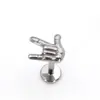 Pendientes hidráulicos de aleación de titanio G23 con patrón, pendientes de aleación de titanio F136 con accesorios para piercing de rosca externa al por mayor