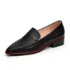 Ebay Pedido Estrangeiro 2026 Primavera Sapatos Casuais de Salto Baixo Bico Fino Slip-On 40-43 Tamanho Grande Sapatos Slip-On Femininos