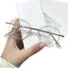 Mgt8849 Montura de Gafas Fresca Estilo Coreano Miopía Danyang Nueva Aleación Ultraligera Montura Completa Anticaída, Flexible y de Moda