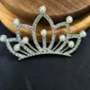 Aleación corona completa de diamantes accesorios para el cabello diy accesorios para el cabello hechos a mano ropa bolsa accesorios para niños material accesorios fabricantes recto