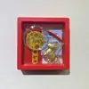 Colgante Zodiaco 2026 Año del Caballo, Llavero que Atrae Dinero, Pegatina Dorada para Teléfono Caballo Pequeño, Cadena para Teléfono al por Mayor